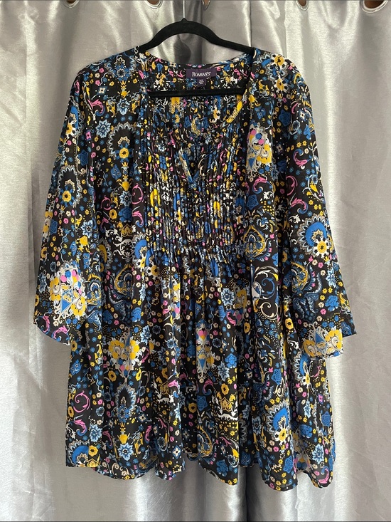 Roaman's Tops - Roaman’s Flowy Floral Top